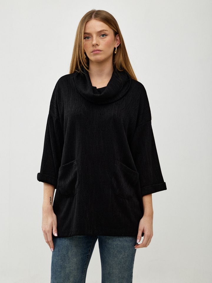 סריג דרפה כיסים